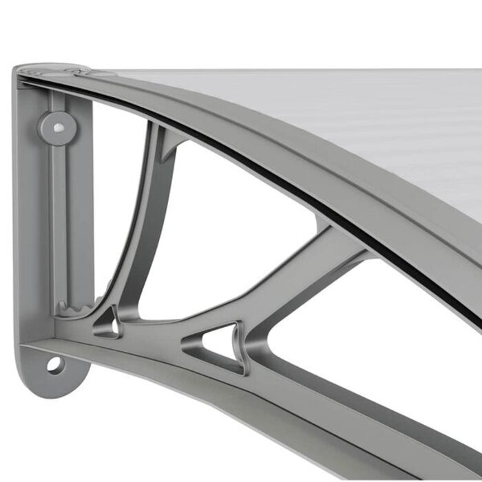 Vidaxl Auvent de porte 150x100 cm gris - 34% de remise - Produit déballé