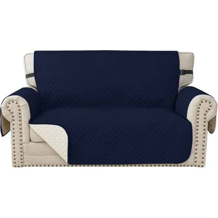 Housse de canapé d'angle réversible 2 places - Gris foncé - 32% de remise
