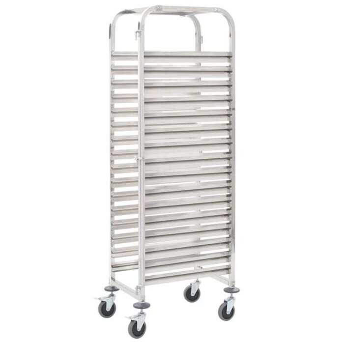 Vidaxl Chariot de cuisine inox 16 niveaux - 35% de remise - Occasion bon état
