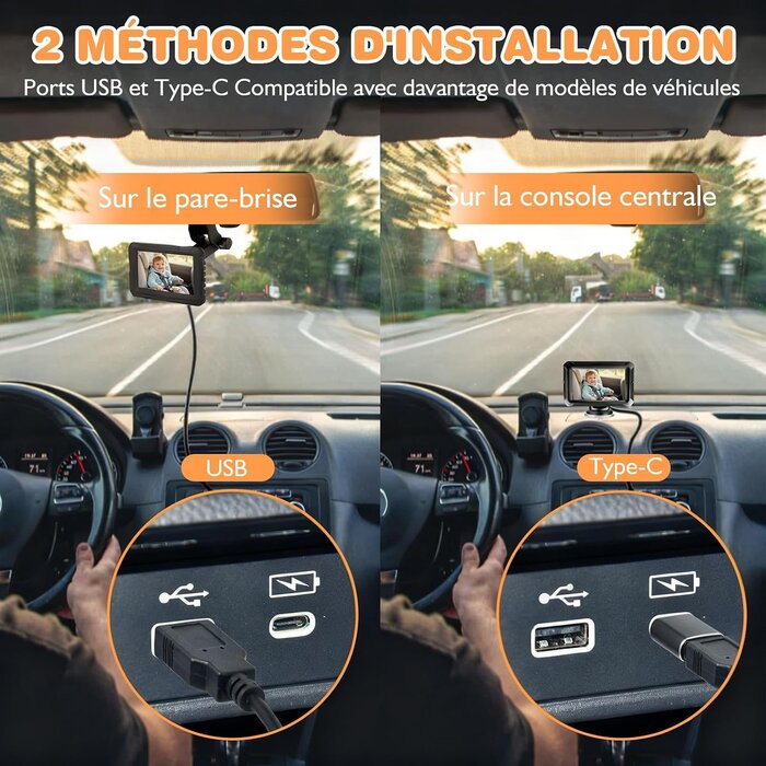 Miroir de surveillance bébé caméra 1080P - 32% de remise