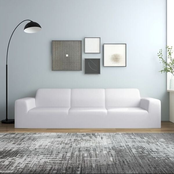 Housse de canapé 4 places blanche extensible - 31% de remise