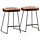 Lot de 2 tabourets de bar style rétro marron - 34% de remise