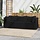 Salon de jardin 3 pièces rotin PE noir - 35% de remise