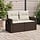 Banc de jardin 2 places avec table et coussins - 35% de remise