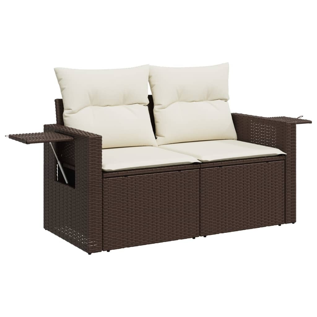 Banc de jardin 2 places avec table et coussins - 35% de remise
