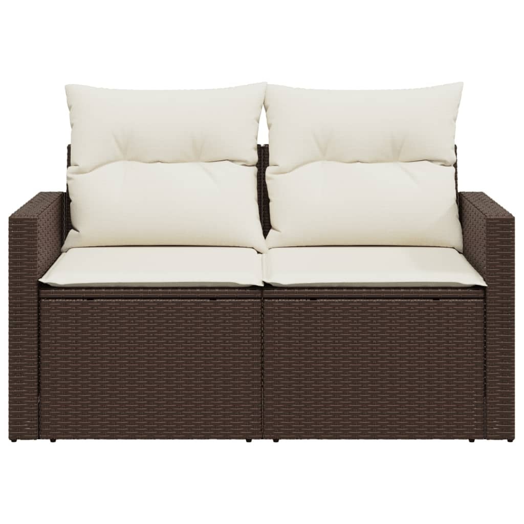 Banc de jardin 2 places avec table et coussins - 35% de remise