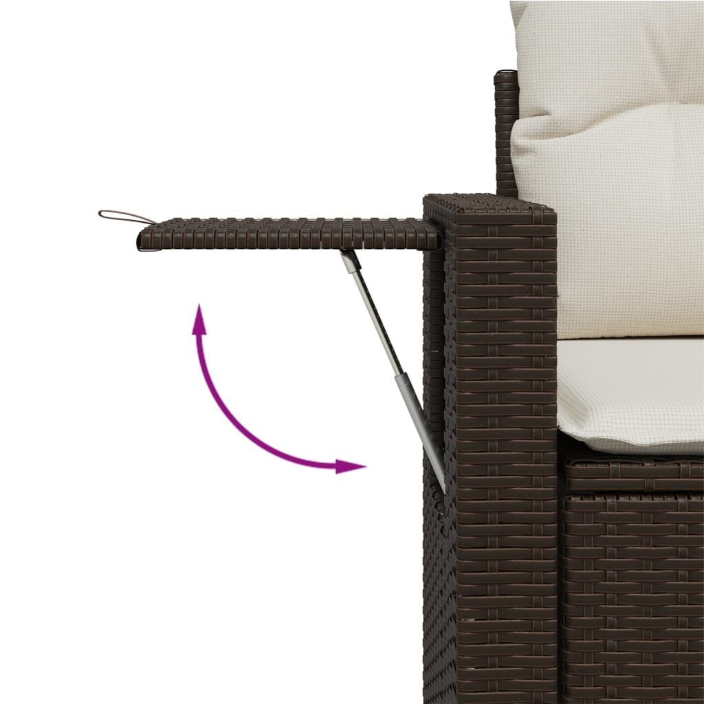 Banc de jardin 2 places avec table et coussins - 35% de remise