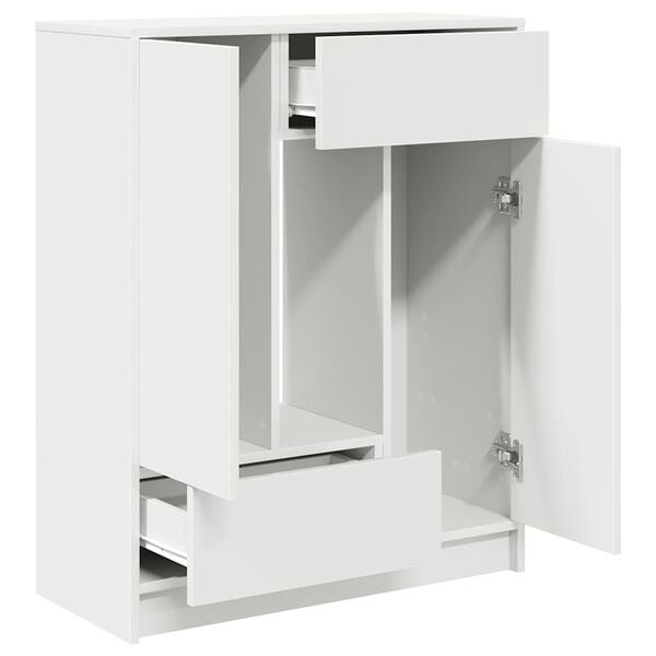 Buffet avec tiroirs et portes 73x31x90 cm blanc - 34% de remise