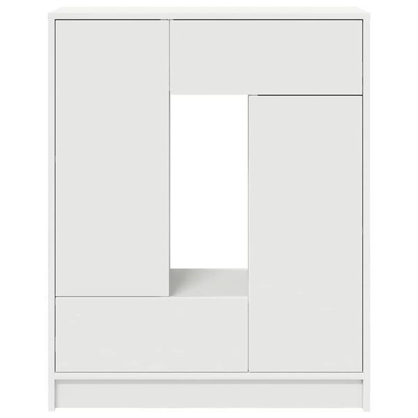 Buffet avec tiroirs et portes 73x31x90 cm blanc - 34% de remise
