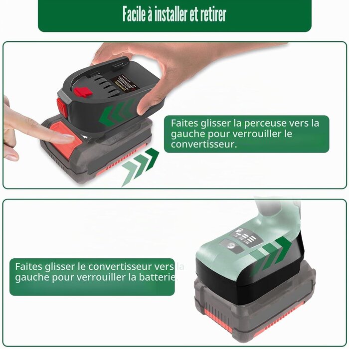 Adaptateur batterie 18V Einhell vers outils Bosch - 29% de remise