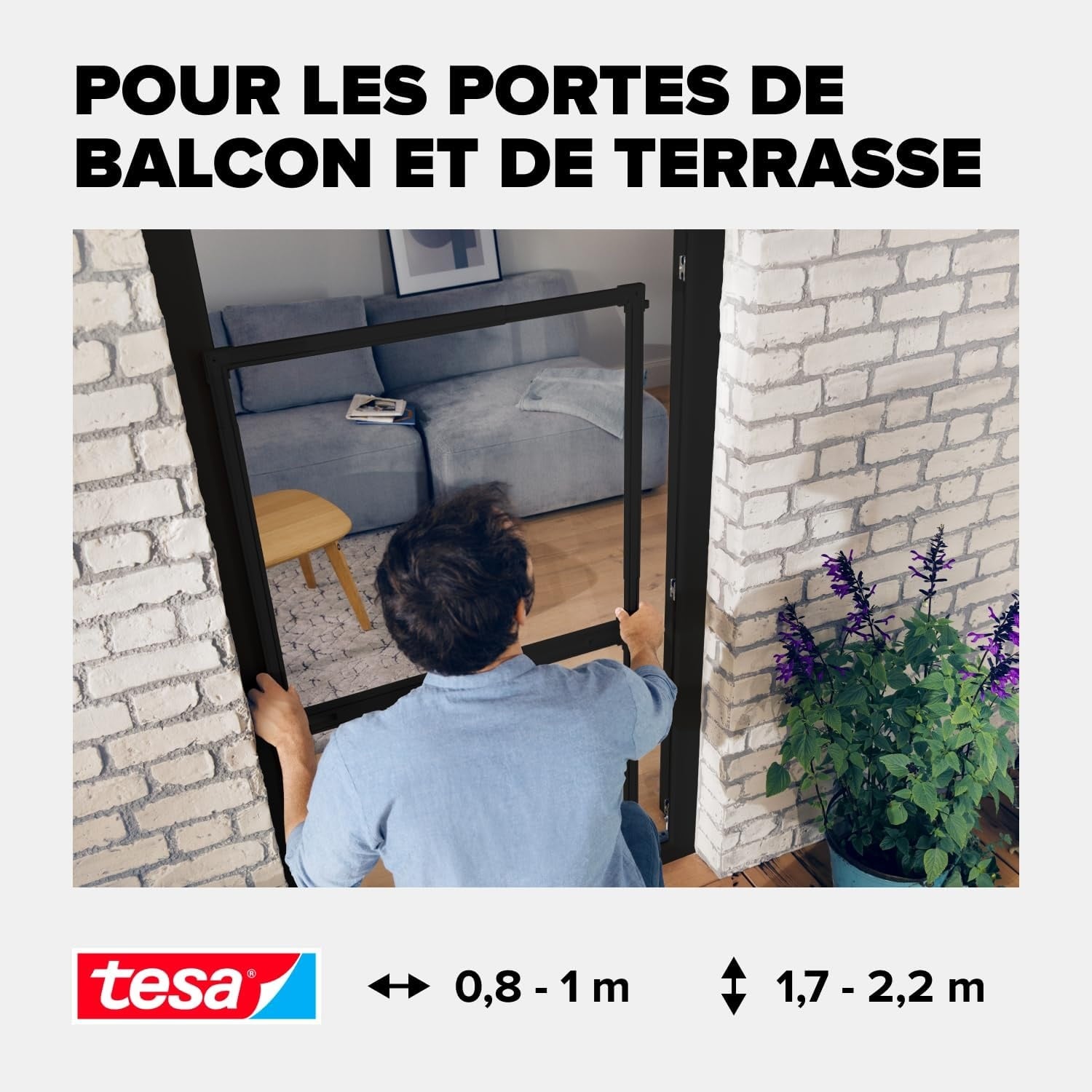 Moustiquaire de porte ajustable - 34% de remise - Aluminium Gris Anthracite