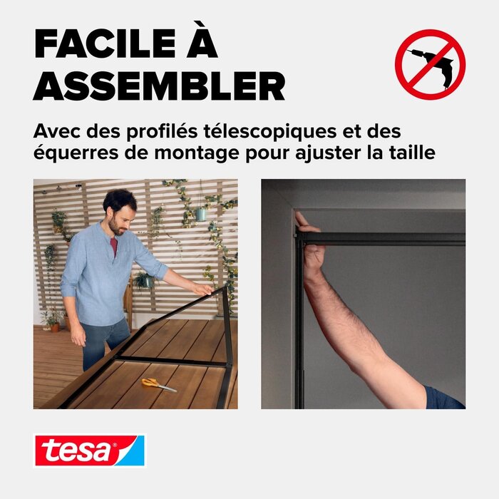 Moustiquaire de porte ajustable - 34% de remise - Aluminium Gris Anthracite