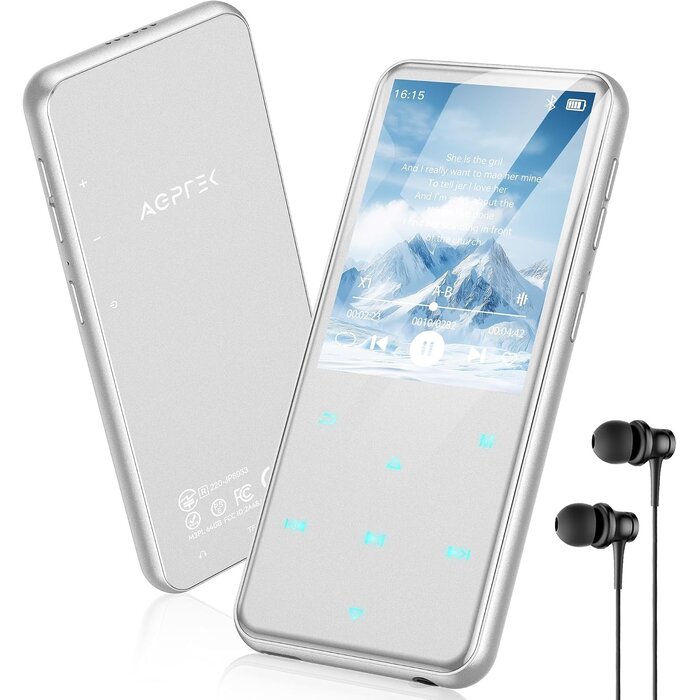 Lecteur MP3 64 Go Rose - Bluetooth 5.3 - 33% de remise - État déballé