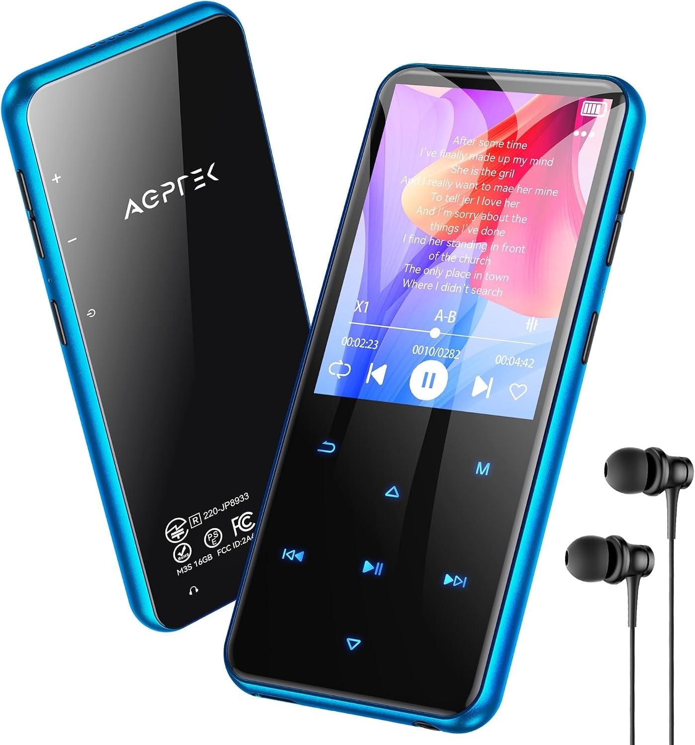 Lecteur MP3 64 Go Rose - Bluetooth 5.3 - 33% de remise - État déballé