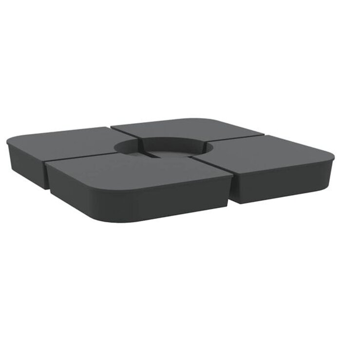 Lot de 4 dalles de lestage 100 kg pour parasol déporté - 34% de remise