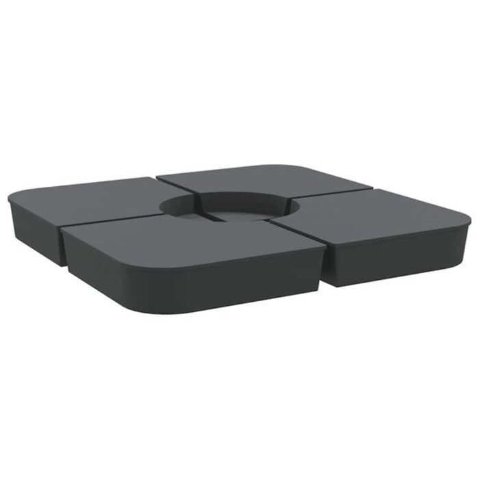 Lot de 4 dalles de lestage 100 kg pour parasol déporté - 34% de remise