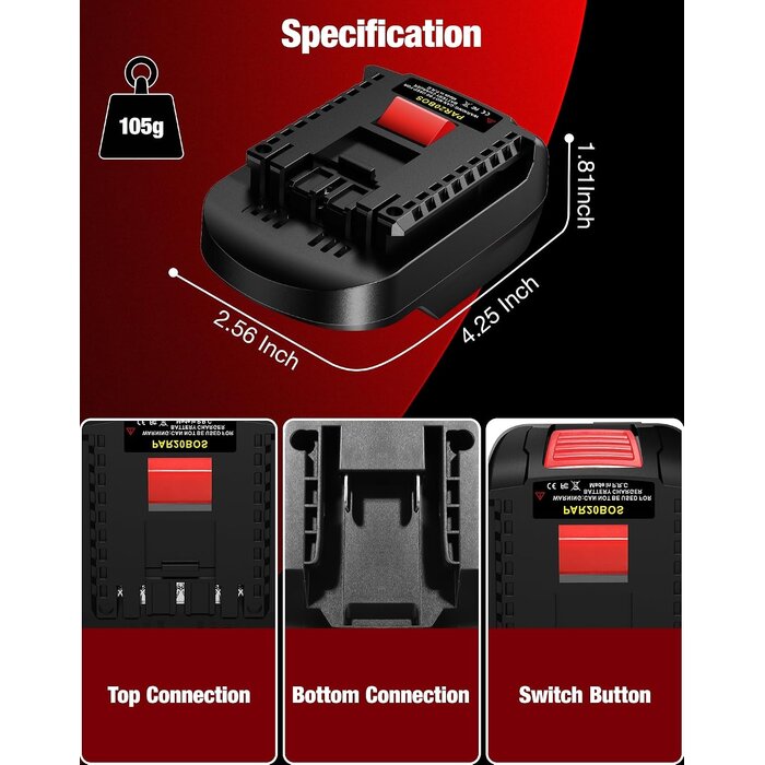 Adaptateur Batterie pour Outillage - 29% de remise - Déballé / Bon état
