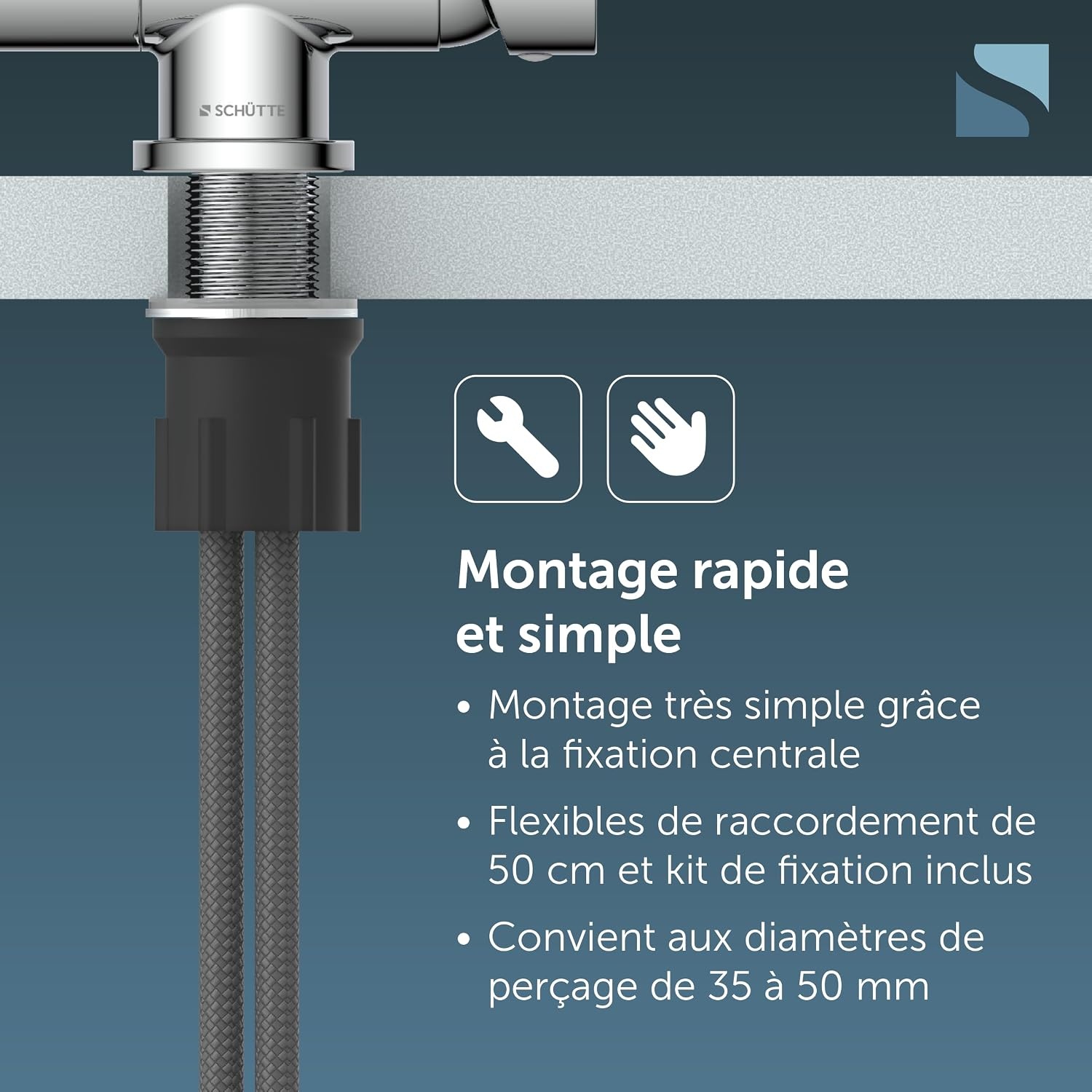 Mitigeur de cuisine rabattable chrome - 34% de remise