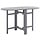 Table de jardin ovale en acacia gris - 120x70cm - 35% de remise