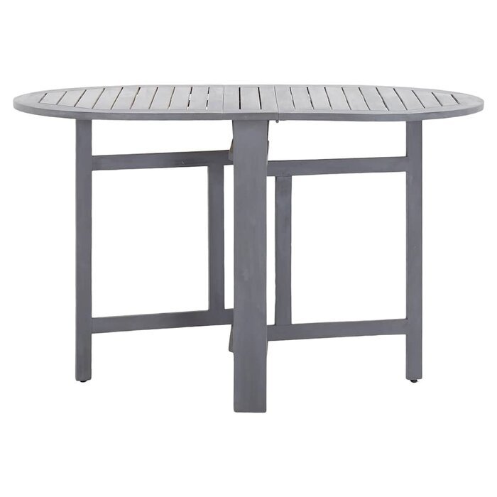 Table de jardin ovale en acacia gris - 120x70cm - 35% de remise