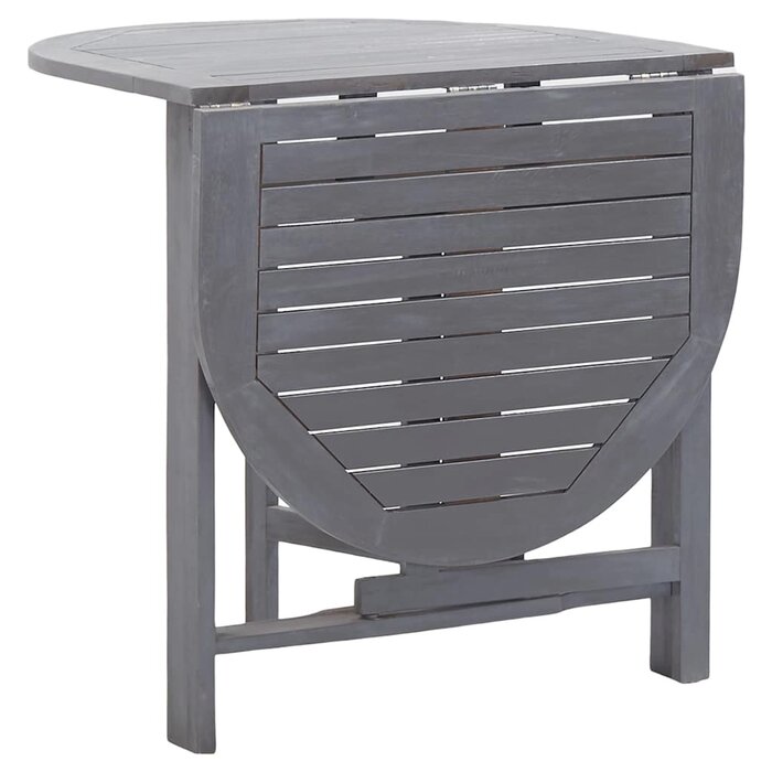 Table de jardin ovale en acacia gris - 120x70cm - 35% de remise