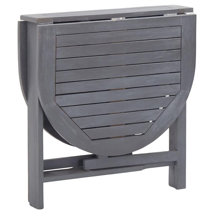 Table de jardin ovale en acacia gris - 120x70cm - 35% de remise