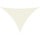 Voile d'ombrage triangulaire 4x4x5,8m crème - 32% de remise