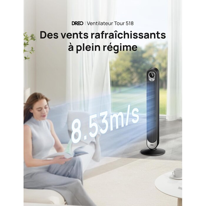 Ventilateur Colonne 42 pouces - 34% de remise - Silencieux et Performant