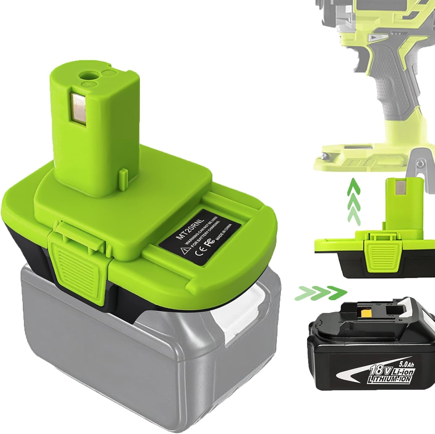 Adaptateur de batterie 18V - Pour outils compatibles - 29% de remise