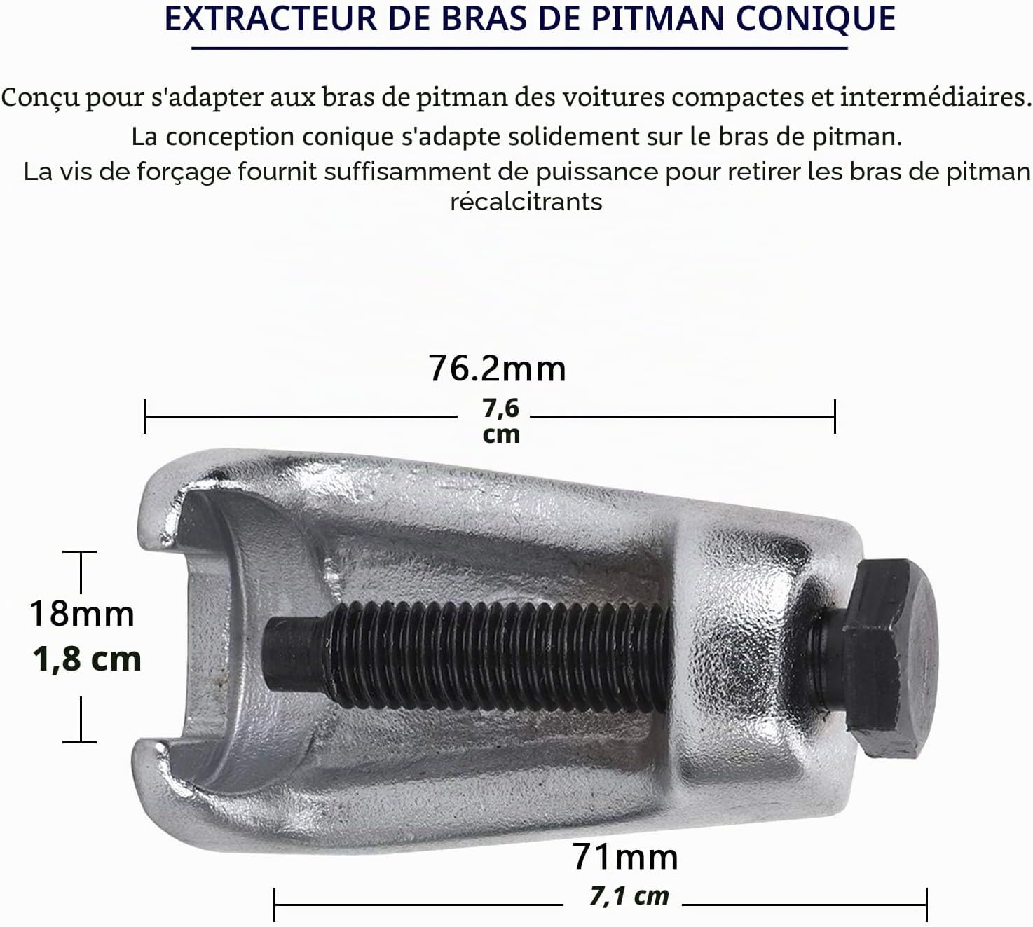 Kit d'extracteurs de rotules 3 pièces - Acier forgé - 31% de remise