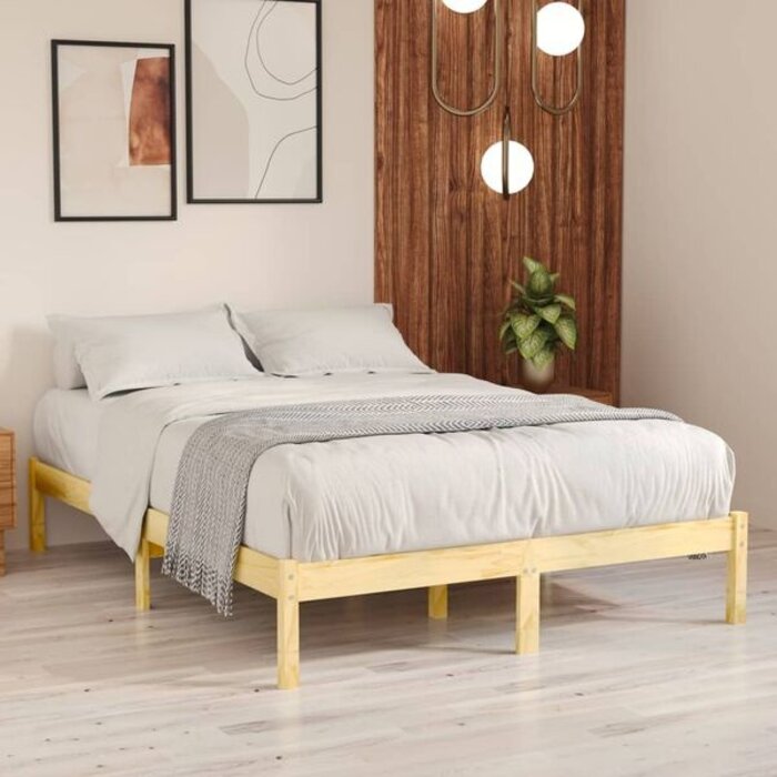 Cadre de lit en bois massif 180x200 cm - 34% de remise