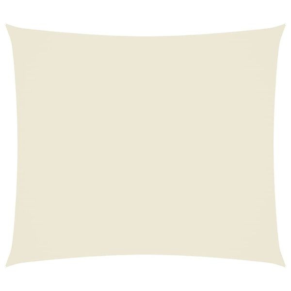 Voile d'ombrage rectangulaire 2 x 2,5 m crème - 31% de remise