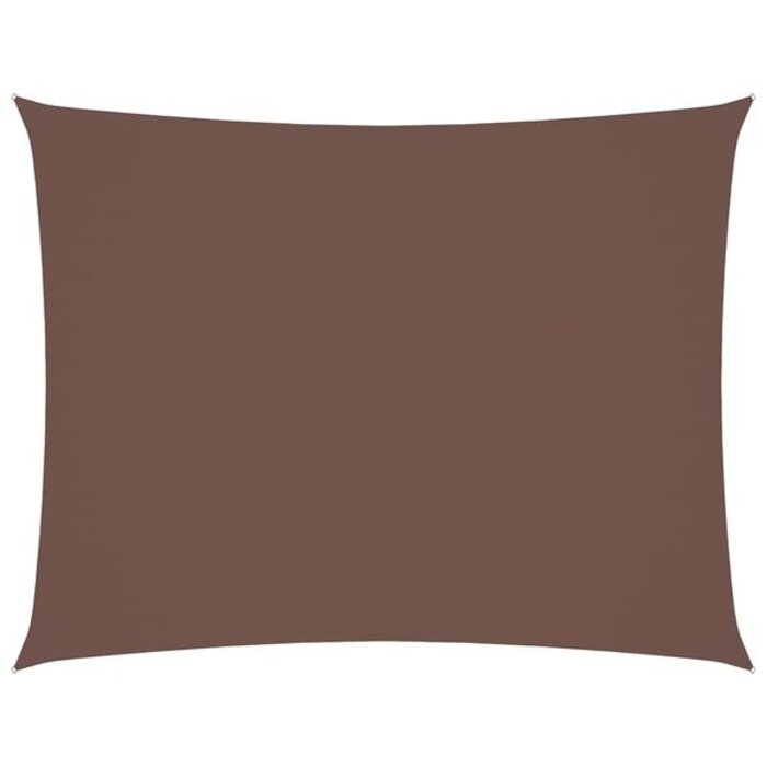 Voile d'ombrage rectangulaire 6 x 7 m marron - 34% de remise