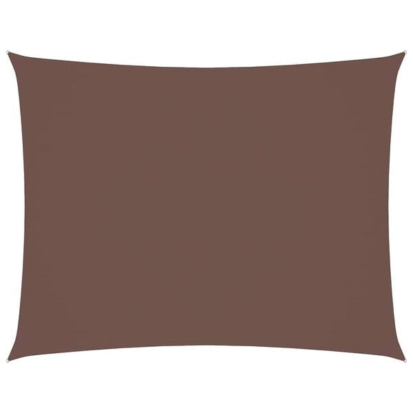 Voile d'ombrage rectangulaire 6 x 7 m marron - 34% de remise