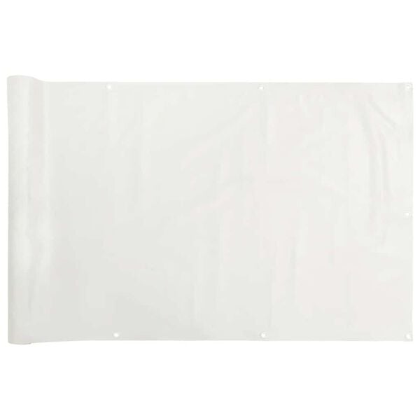 Brise-vue pour balcon PVC 400x120 cm - Blanc - 31% de remise