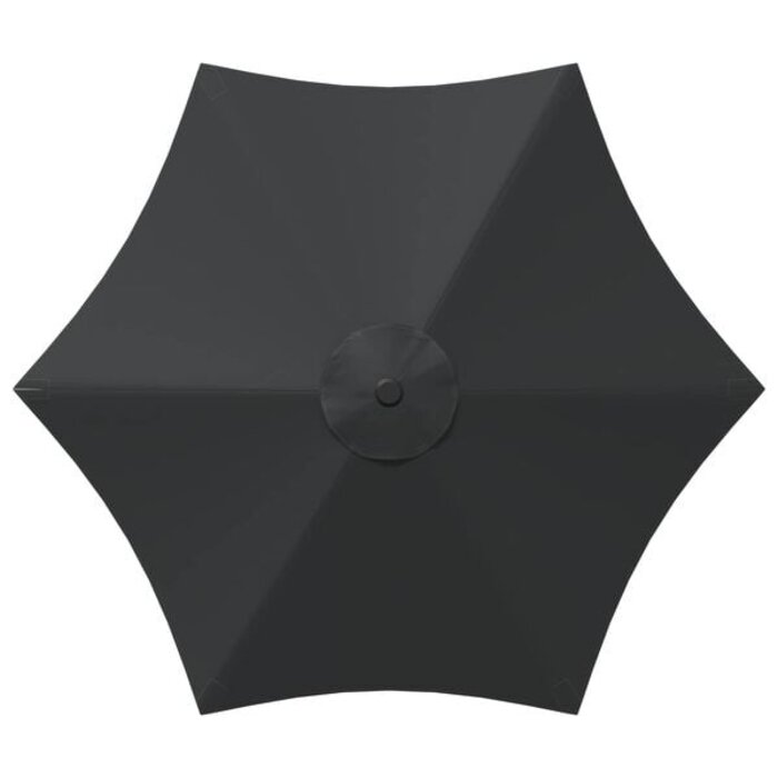 Parasol rectangulaire 3 x 3 m Anthracite avec pied - 34% de remise