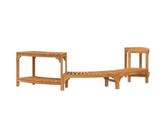 Vidaxl Entourage spa semi-circulaire acacia massif - 35% de remise
