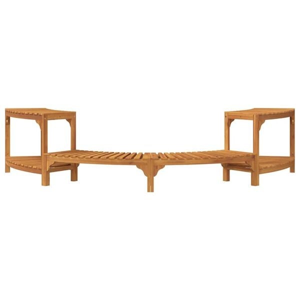 Entourage spa semi-circulaire acacia massif - 272 cm - 35% de remise