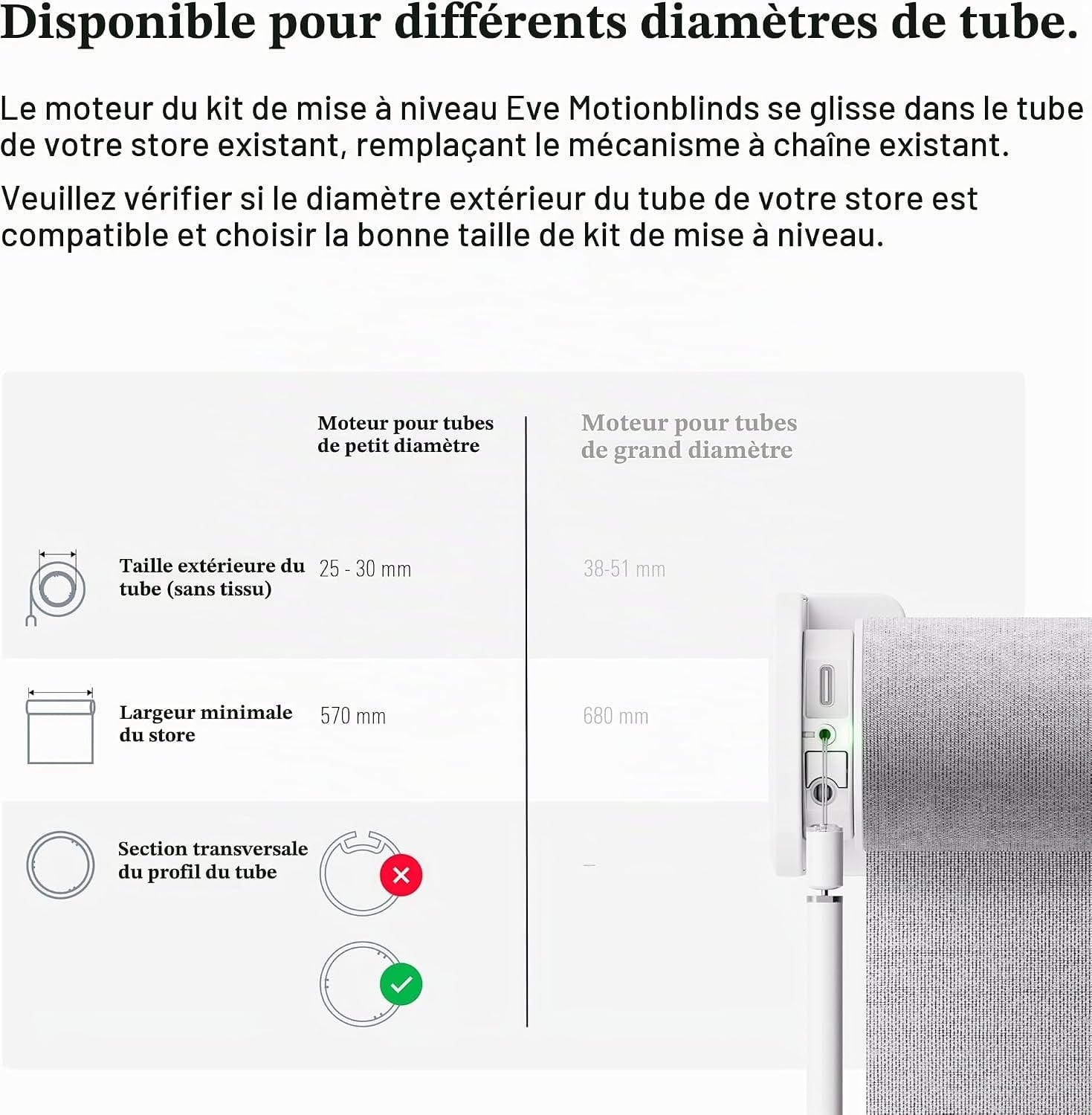 Moteur intelligent pour stores enrouleurs - Matter & Thread - 34% de remise