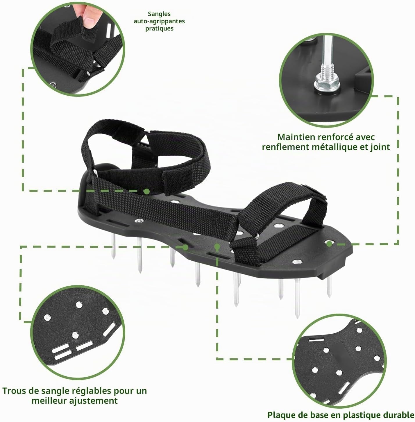 Sandales aératrices pour gazon - Taille universelle - 31% de remise