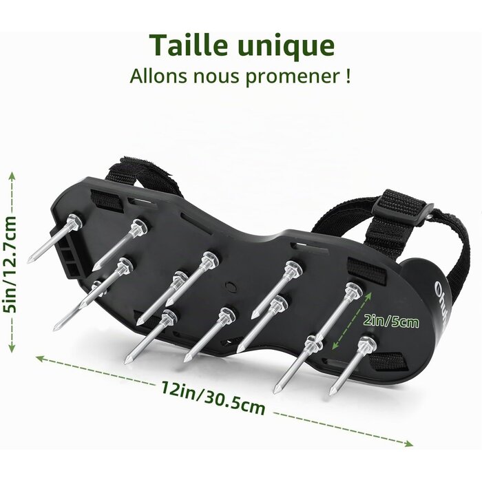 Sandales aératrices pour gazon - Taille universelle - 31% de remise