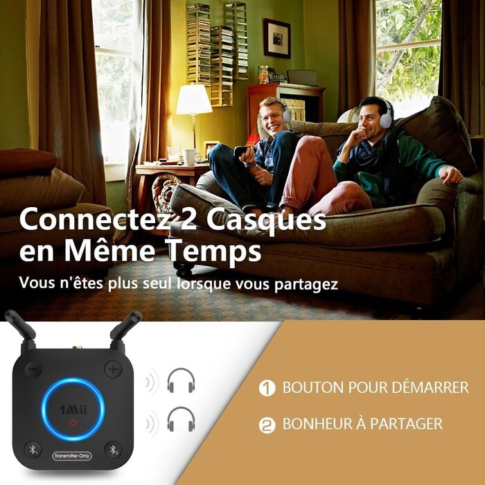 Transmetteur Bluetooth 5.3 aptX HD - 32% de remise sur cet article déballé