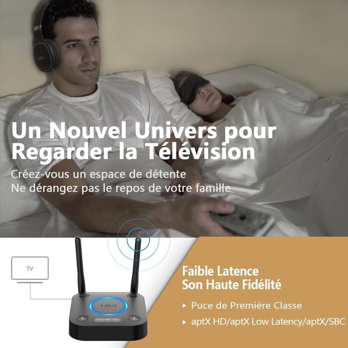 Transmetteur Bluetooth 5.3 aptX HD - 32% de remise sur cet article déballé