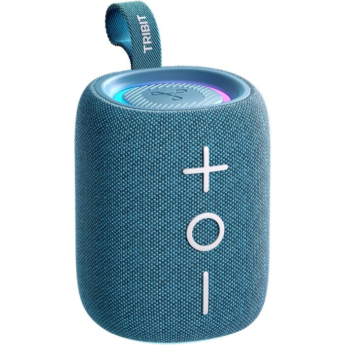 Enceinte Bluetooth 12W 360° étanche - Bleu - 32% de remise