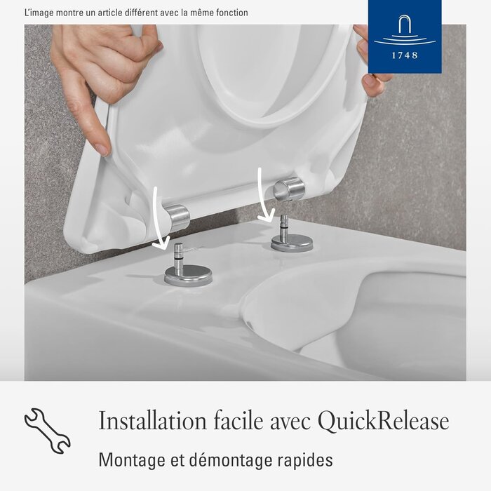 Abattant WC forme en D - Duroplast Blanc Alpin - 35% de remise