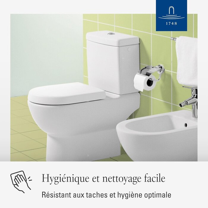 Abattant WC forme en D - Duroplast Blanc Alpin - 35% de remise