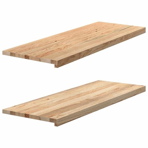 Lot de 2 rebords de fenêtre en chêne massif 110x40x2 cm - 34% de remise