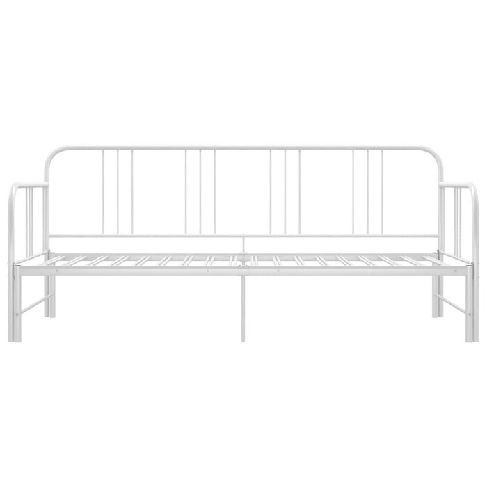 Banquette-lit gigogne métal blanc 90x200 cm - 35% de remise