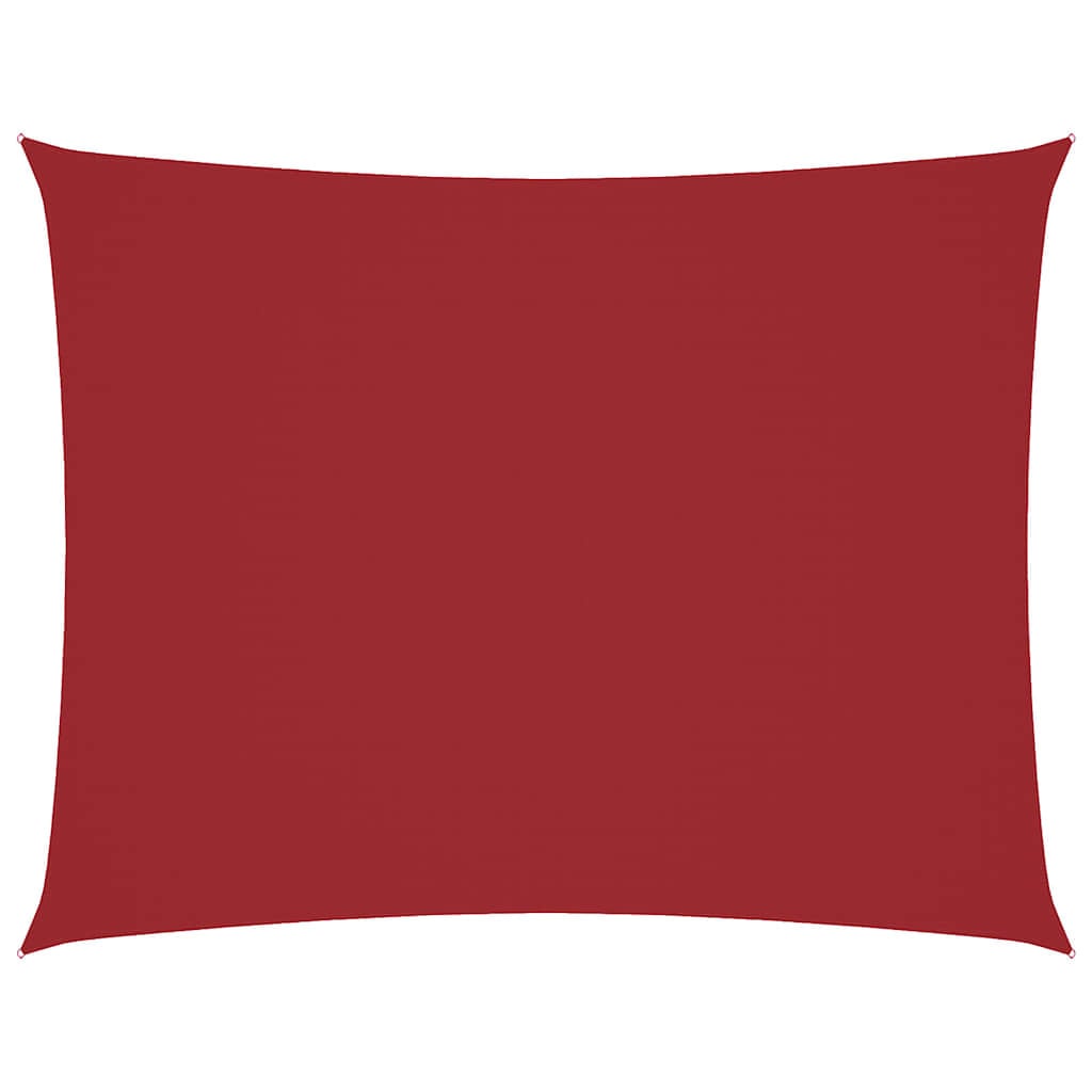 Voile d'ombrage rectangulaire 5x6 m rouge - 34% de remise