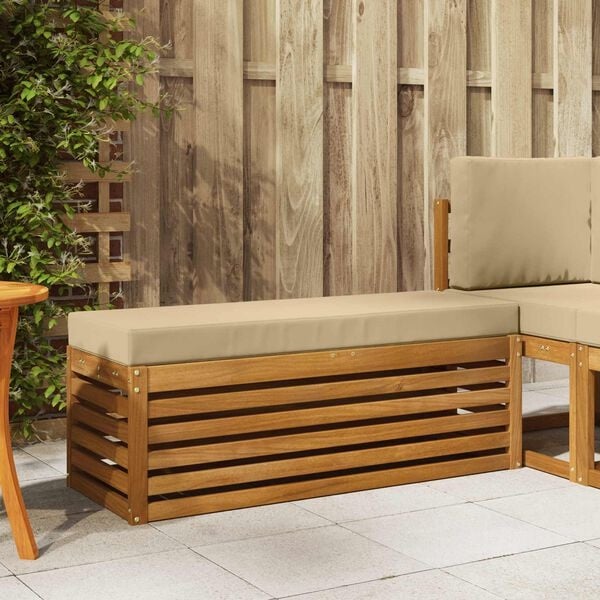 Banc de jardin d'angle en bois d'acacia 115 cm - 34% de remise